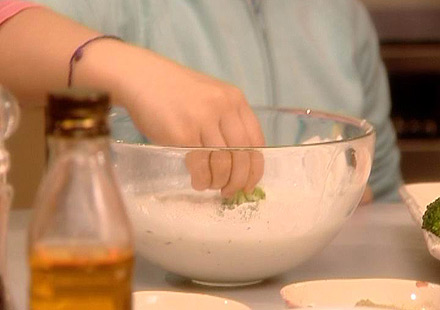 Zöldséges mártogatós - műhely